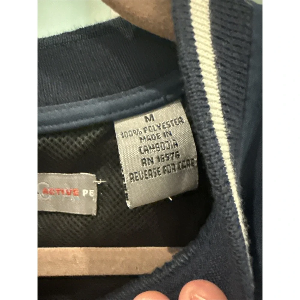 PERRY ELLIS‎ AMERICA ACTIVE Mens Medium Navy Pullover V-Neck Cardigan Comfort